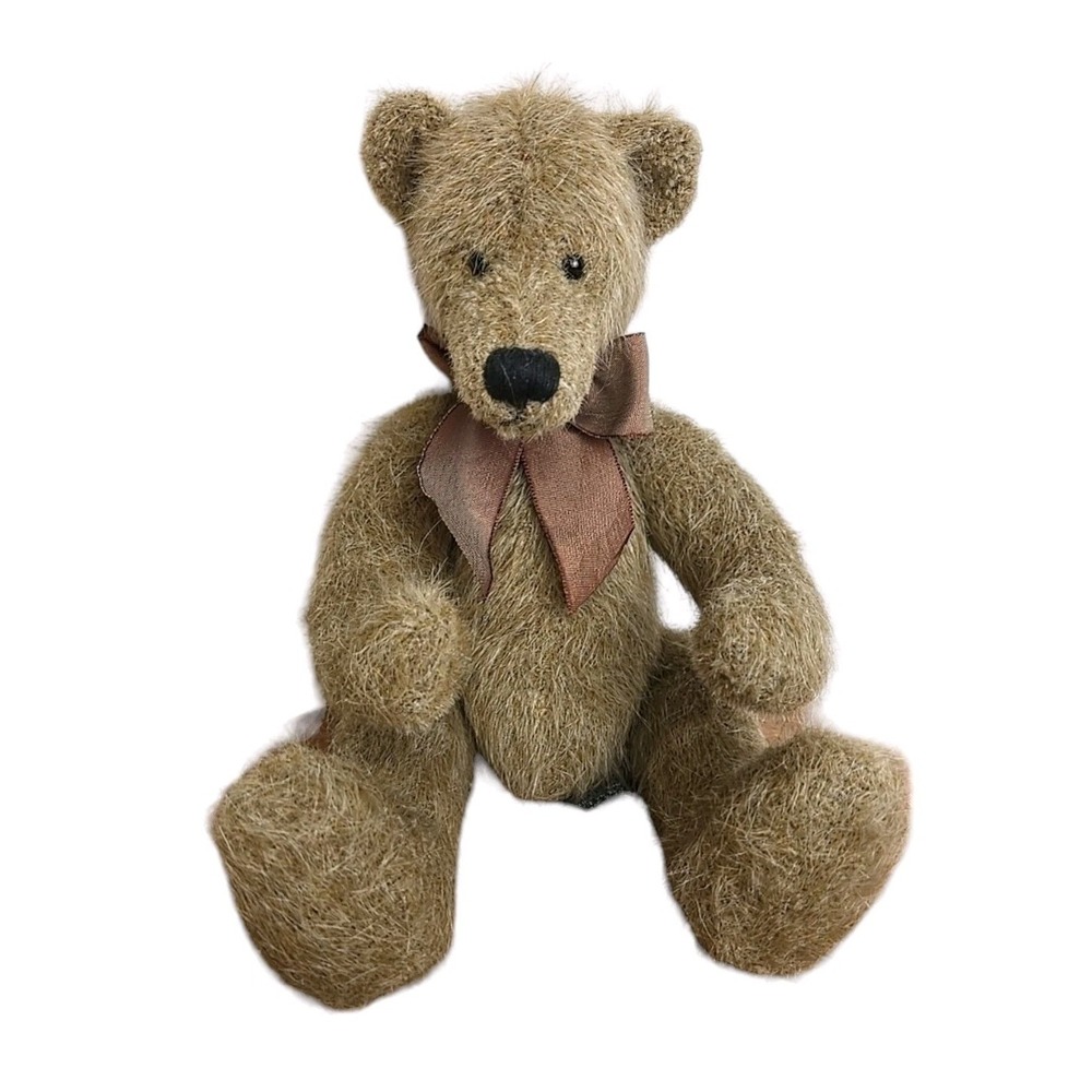 Vtg Coleridge 100th Anniversary Russ Berrie & Co. Sitting Brown Bear Plush 10"